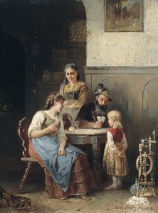 لعبة الورق. بواسطة انطون سيتز